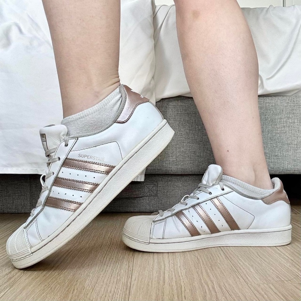 Adidas | Rose‎ Gold Superstar Sneakers 8